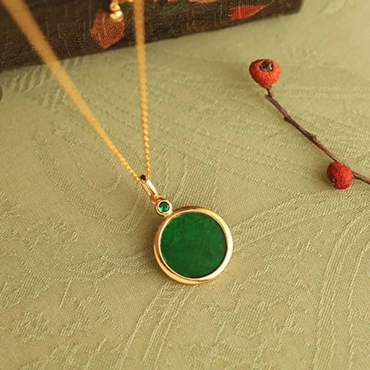 Natural Green Pendant Necklace