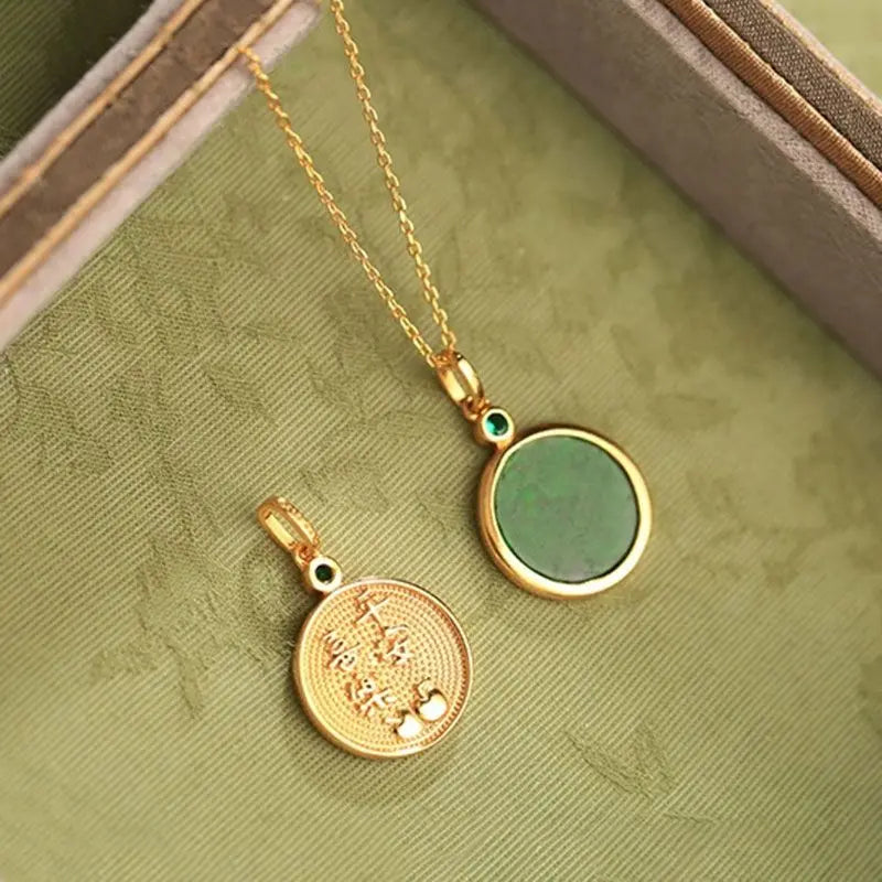 Natural Green Pendant Necklace