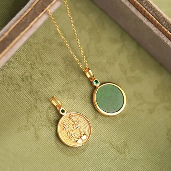 Natural Green Pendant Necklace