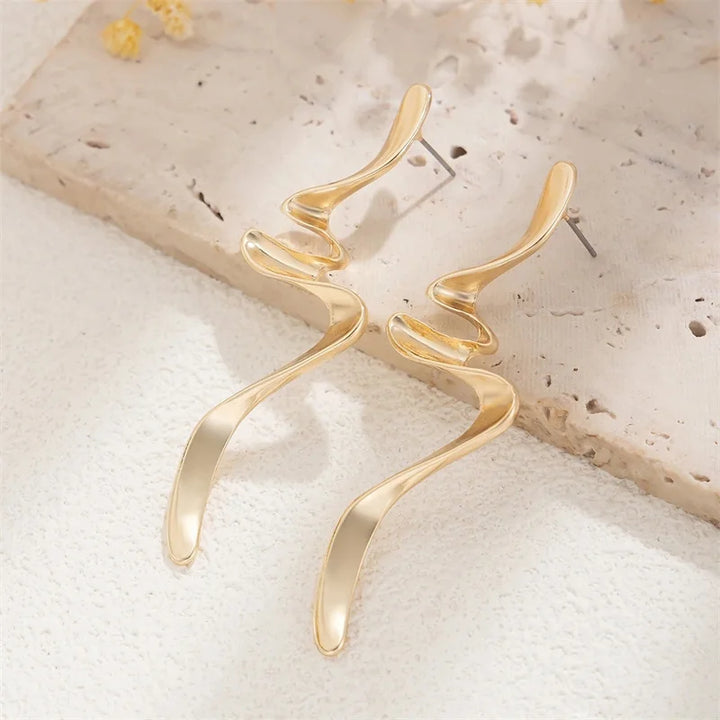 Serpent Sculpted Earrings