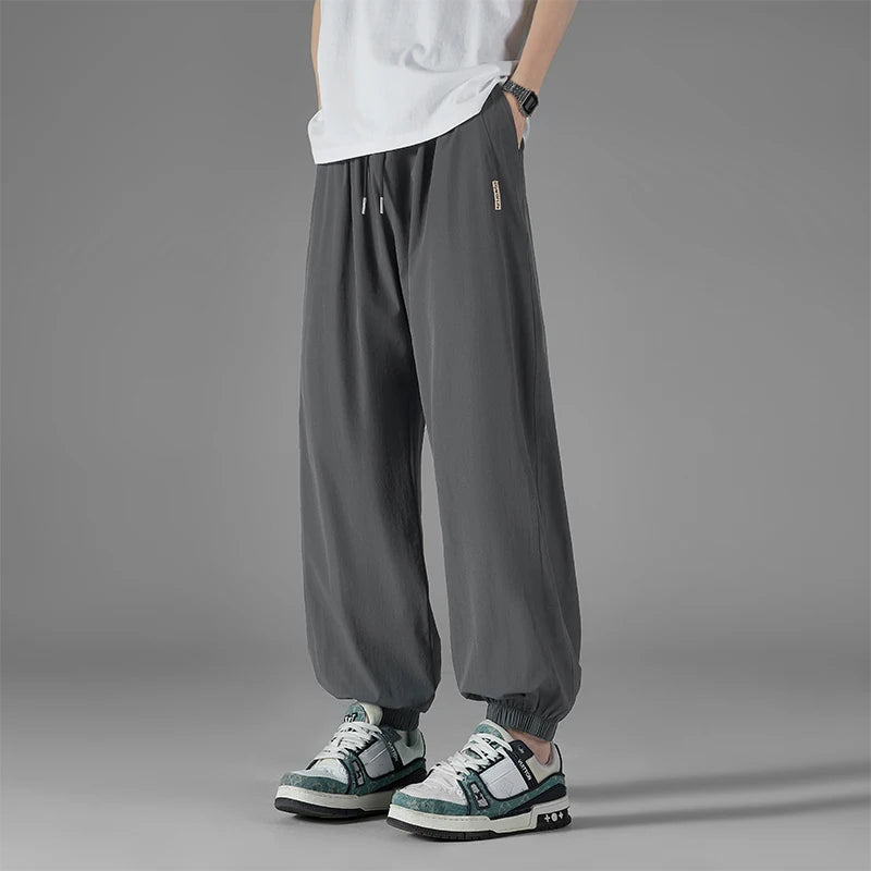 Ice Silk Loose Joggers