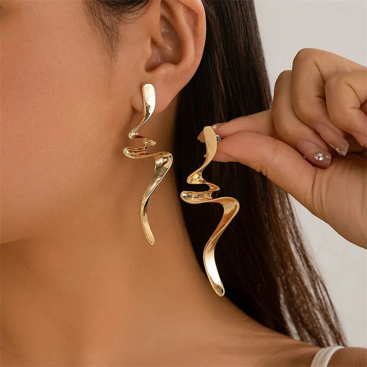 Serpent Sculpted Earrings