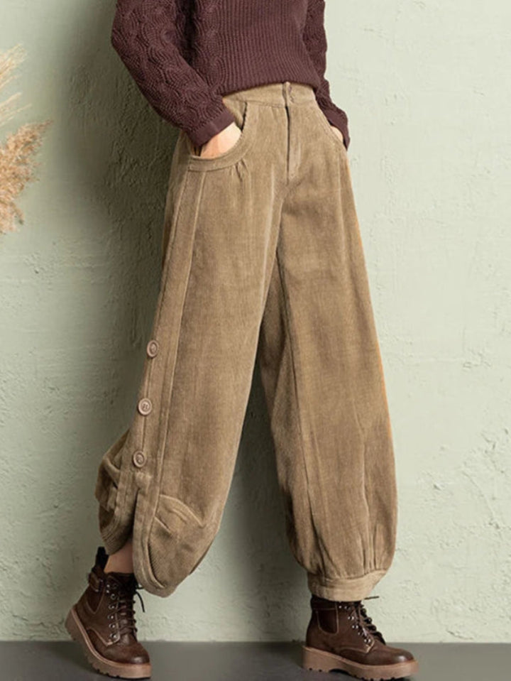 Corduroy Loose Trousers
